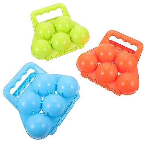 Abaodam 3st Schneeball-Clip Schneekegelsirup Aufblasbares Schneerohr Weihnachts-hüpfburgen Schneespielzeugbälle Sandkasten Schneemobil Kinderspielzeug Sandspielzeug Schneekugel Plastik von Abaodam