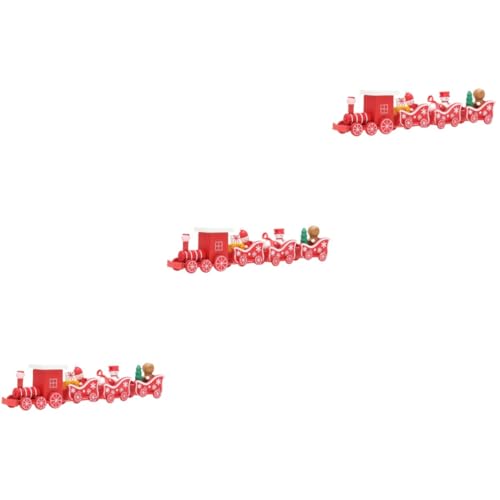 Abaodam 3St Modelleisenbahn Mini-Spielzeug Geschenke für kleine Geschenke Ornament lustiges Kinderspielzeug Holzeisenbahn Schreibtisch Dekorationen schmücken Bambus von Abaodam