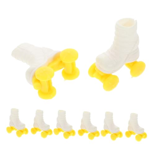 Abaodam 1/6 Puppen Miniaturszenen Puppenzubehör 4 Paar Miniatur Skischuhe Schlittschuhe Schuhe Abaodam 1/6 Puppen Miniaturszenen Puppenzubehör 4 Paar Miniatur Skischuhe Schlittschuhe Schuhe von Abaodam