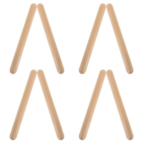 Abaodam Musik-Sticks-Spielzeug – Rhythmus-Sticks-Set Aus Holz Für Kinder Lernspielzeug Für Die Früherziehung Percussion-Sticks Aus Naturholz von Abaodam