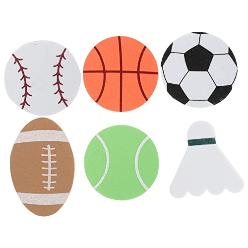 Abaodam Pädagogische Sport-Schaumstoff-Aufkleber 4 Sets Von Basketball Baseball Tennis Badminton Fußball Fußball Für Handwerk Abaodam Pädagogische Sport-Schaumstoff-Aufkleber 4 Sets Von Basketball Baseball Tennis Badminton Fußball Fußball Für Handwerk von Abaodam