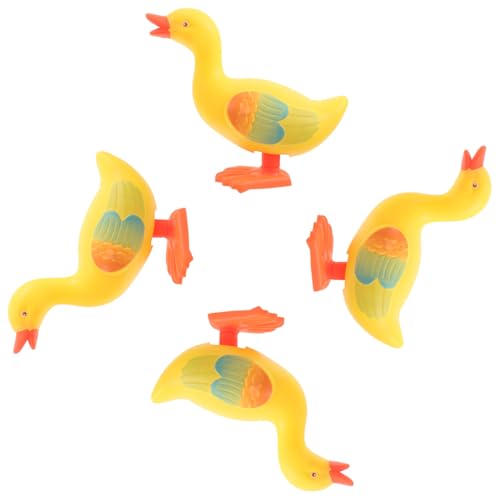 Abaodam 4 STÜCKE Teiliges Aufziehspielzeug Enten Realistischer Sprungfunktion Kompaktes Retro Design für Kindergeburtstage Outdoor spaß und Sammelleidenschaft Praktische Unterhaltung für von Abaodam