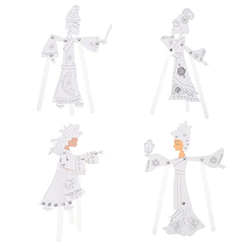 Abaodam 4er-Set Schattenpuppenspiel-Set Für Jungen Und Mädchen Handgefertigtes Bastelset Pädagogisches Chinesisches Spielzeug Theatermaterialien Abaodam 4er-Set Schattenpuppenspiel-Set Für Jungen Und Mädchen Handgefertigtes Bastelset Pädagogisches Chinesisches Spielzeug Theatermaterialien von Abaodam