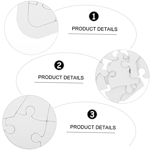 Abaodam 4 Sätze Leere Puzzle Stern Sets Teilig zum Bemalen und Zeichnen DIY Papier Puzzleteile für Kreatives Malspielzeug für Jungen und Mädchen Bastelmaterial für Individuelles Gestalten von Abaodam
