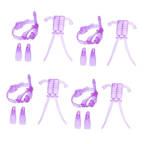 Abaodam Puppen Tauchset 4 Stück für 11-Zoll Puppen Schnorchelausrüstung mit Taucherbrille Tauchflossen und Sauerstoffflasche für und Sommer Spielzeug Abaodam Puppen Tauchset 4 Stück für 11-Zoll Puppen Schnorchelausrüstung mit Taucherbrille Tauchflossen und Sauerstoffflasche für und Sommer Spielzeug von Abaodam