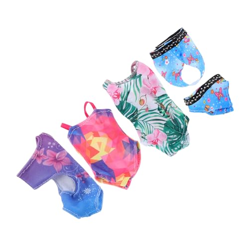 Abaodam 4 Sätze Puppen badeanzüge für Puppen Vielseitige Sommer schwimmoutfits mit Rüschen und Schleifen Austauschbare Mini Badebekleidung Kindgerechte Weiche Materialien Passend für Abaodam 4 Sätze Puppen badeanzüge für Puppen Vielseitige Sommer schwimmoutfits mit Rüschen und Schleifen Austauschbare Mini Badebekleidung Kindgerechte Weiche Materialien Passend für von Abaodam