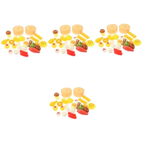 Abaodam 4 Sätze Simulierte Frühstücksdesserts Chinesisches Frühstücksspielzeug Gedämpftes Spielzeug Mini-Food-Spielzeug Spielzeug Zum Kochen in Der Küche Gebäck Plastik Puppe Dampfer von Abaodam