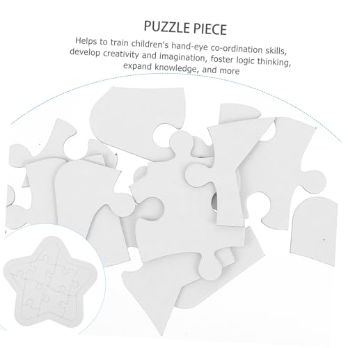 Abaodam 4 Sätze Teiliges DIY Blanko Puzzle zum Ausmalen für Papier puzzleteile zum Bemalen Fördert Kreativität Hand Auge koordination als Malmaterial und Geschenk Abaodam 4 Sätze Teiliges DIY Blanko Puzzle zum Ausmalen für Papier puzzleteile zum Bemalen Fördert Kreativität Hand Auge koordination als Malmaterial und Geschenk von Abaodam