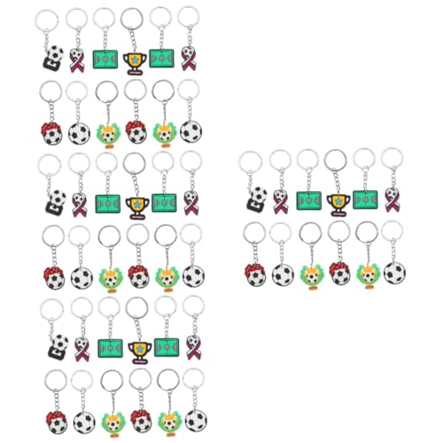 Abaodam 4 Sätze Teiliges Fußball Schlüsselanhänger Dekorativer Schlüsselanhänger Für Taschen Tragbarer Fußball Schlüsselring Zubehör Für Fußballfans Kreative Backpack 35 Stück * 4 von Abaodam