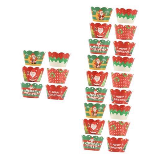 Abaodam 4 Sätze Weihnachtsdekorationsrand Cupcake-liner Partydekorationen Muffinförmchen Cupcake-dekorationen Zu Ostern Cupcake-boxen Cupcake -stand Essbar 250 G Weißer Karton 6 Stück * 4 Abaodam 4 Sätze Weihnachtsdekorationsrand Cupcake-liner Partydekorationen Muffinförmchen Cupcake-dekorationen Zu Ostern Cupcake-boxen Cupcake -stand Essbar 250 G Weißer Karton 6 Stück * 4 von Abaodam