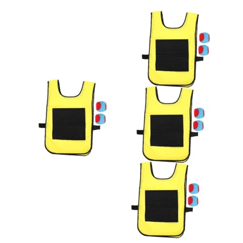 Abaodam 4 Sätze Klebriges Ziel Klebrige Weste Spielzeug Für Kinder Klebrige Bälle Im Freien Lustige Outdoor-aktivitäten Für Kinder Eltern-Kind Draussen Stoff GOO-Ball von Abaodam