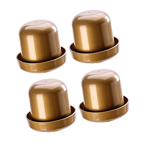 Abaodam 4 Sets Bar Würfelbecher Roter Und Brauner Würfelbecher Spiel Altmodischer Spielbecher Würfelspiel Würfelbecherdeckel Bruchsicherer Becher Verdickter Würfelbecher Ktv von Abaodam