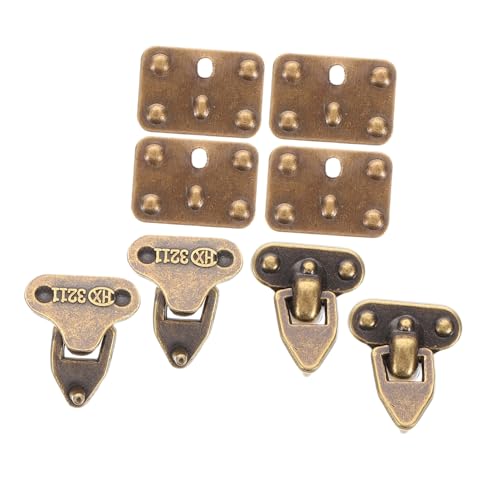 Abaodam Vielseitiges Mini-kofferverschluss-Set – Gepäckbeschläge Aus Metall Für Puppen Schmuckschatullen Und Puppenhaus- Abaodam Vielseitiges Mini-kofferverschluss-Set – Gepäckbeschläge Aus Metall Für Puppen Schmuckschatullen Und Puppenhaus- von Abaodam