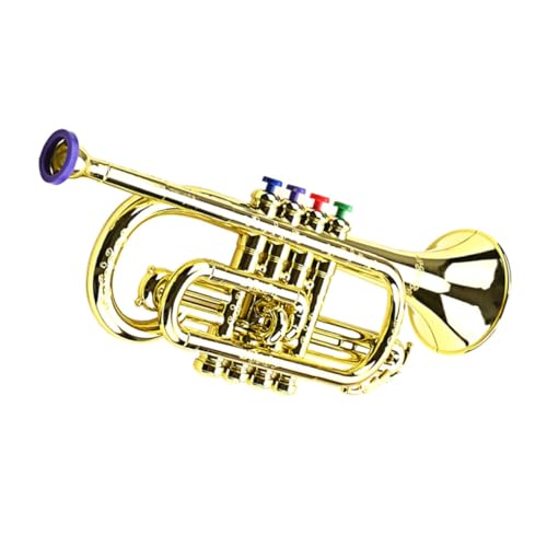 Abaodam 4 Simulationslautsprecher Trompeteninstrument Musikspielzeug Musikinstrumente für kinderinstrumente Kid Toys Kindertrompete Trompetenspielzeug aus Kunststoff Plastik Golden Abaodam 4 Simulationslautsprecher Trompeteninstrument Musikspielzeug Musikinstrumente für kinderinstrumente Kid Toys Kindertrompete Trompetenspielzeug aus Kunststoff Plastik Golden von Abaodam