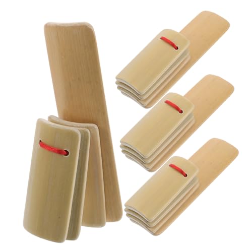 Abaodam 4pc Kinder Clapper Kastagnetten Musical Instrumente Für Kinder Robuste Konstruktion von Abaodam
