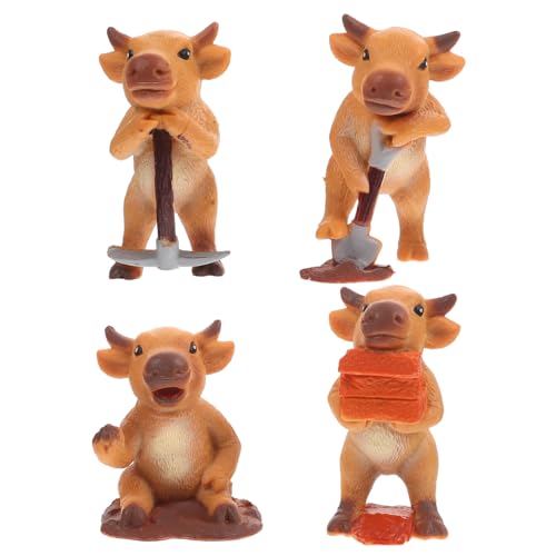 Abaodam 4 Stück Arbeiter Kalb Modell Tierspielzeug Kuh Figuren Tiere Plüsch Kinderspielzeug Mini-kühe Tierisches Kognitives Tiermodell Plastik Abaodam 4 Stück Arbeiter Kalb Modell Tierspielzeug Kuh Figuren Tiere Plüsch Kinderspielzeug Mini-kühe Tierisches Kognitives Tiermodell Plastik von Abaodam