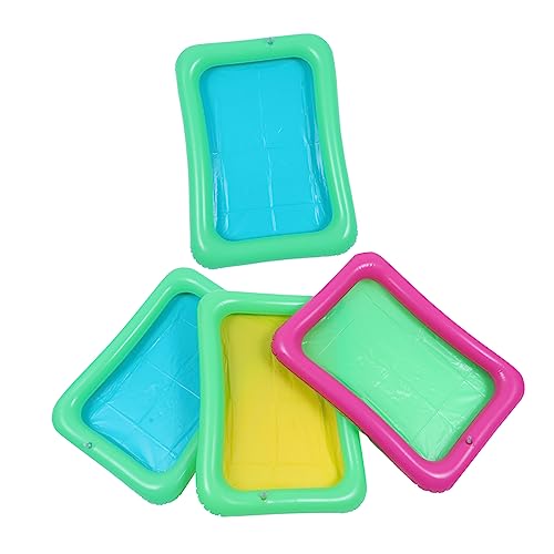 Abaodam 4 Stück Aufblasbare Eisbar Für Den Strand Sandkasten Mit Deckel Bausätze Lernspielzeug Für Spielzeugautos Sandspielzeug Sandwerkzeug Für Kreative Sandformen PVC von Abaodam