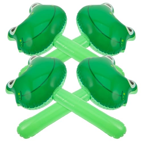 Abaodam 4 Stück Aufblasbare Froschstäbe Mit Sound-Spielzeug Aufblasbare Quietschhämmer Für Kinder Spielzeug Für Geburtstagsfeiern Heimdekorationen von Abaodam