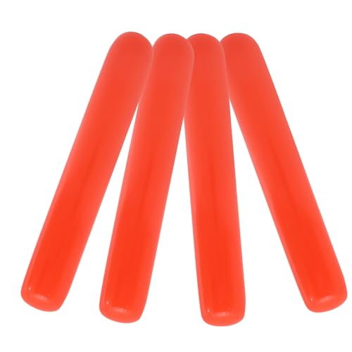 Abaodam 4 Stück Aufblasbarer Stab Für Wimpernband Ballonstäbe Aufblasbare Pferdestäbe Wimperntische Zum Halten Von Wimpern Schmerz Entfernungsband Party Jubelstäbe Lärmstab Rot PVC von Abaodam