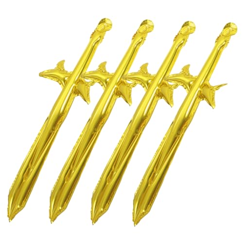 Abaodam 4 Stück Aufblasbares Für Aufblasbare Party Pool-spiele Schaumstoffschwerter Aufblasbare Discokugel Schwimmbad Partypiratenschwerter Turnier Golden Aluminiumfolie Abaodam 4 Stück Aufblasbares Für Aufblasbare Party Pool-spiele Schaumstoffschwerter Aufblasbare Discokugel Schwimmbad Partypiratenschwerter Turnier Golden Aluminiumfolie von Abaodam
