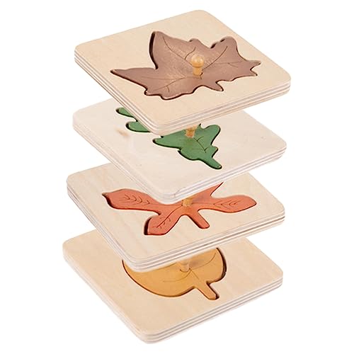 Abaodam Formen-lernspielzeug – Kinder-Puzzle Lernspielzeug Mit Blätter-Form-zuordnungsspiel von Abaodam
