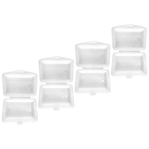 Abaodam 4 Stück Box Mini Lunchbox Snacks Behälter Puppennahrung DIY Glas Spielzeughaus Lunchboxen Kinderspielzeug Miniaturhaus Zubehör Miniatur Requisite Kunststoff Weiß Abaodam 4 Stück Box Mini Lunchbox Snacks Behälter Puppennahrung DIY Glas Spielzeughaus Lunchboxen Kinderspielzeug Miniaturhaus Zubehör Miniatur Requisite Kunststoff Weiß von Abaodam