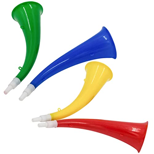Abaodam 4 Stück Cheering Trompeten für Lustige Party Requisiten für Sportveranstaltungen um Fans zu Unterstützen und Sicher Zufällige Farben Zufällige Farbe von Abaodam