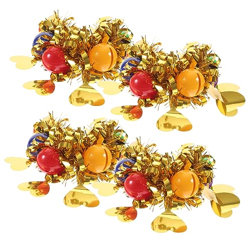 Abaodam 4 Stück Dekorative Kinderblumen Armbänder mit Glitzer und Glocken für Tanz und Cheerleading Leicht Sicher und Farbenfroh für Partys und Feiern Abaodam 4 Stück Dekorative Kinderblumen Armbänder mit Glitzer und Glocken für Tanz und Cheerleading Leicht Sicher und Farbenfroh für Partys und Feiern von Abaodam