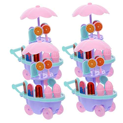 Abaodam Süßigkeiten- Und Eiswagen-Spielzeug Für Kleinkinder 4-teilig Rollenspielspielzeug Mit Abnehmbarem Und Süßigkeiten Entwicklung Sozialer Fähigkeiten Abaodam Süßigkeiten- Und Eiswagen-Spielzeug Für Kleinkinder 4-teilig Rollenspielspielzeug Mit Abnehmbarem Und Süßigkeiten Entwicklung Sozialer Fähigkeiten von Abaodam