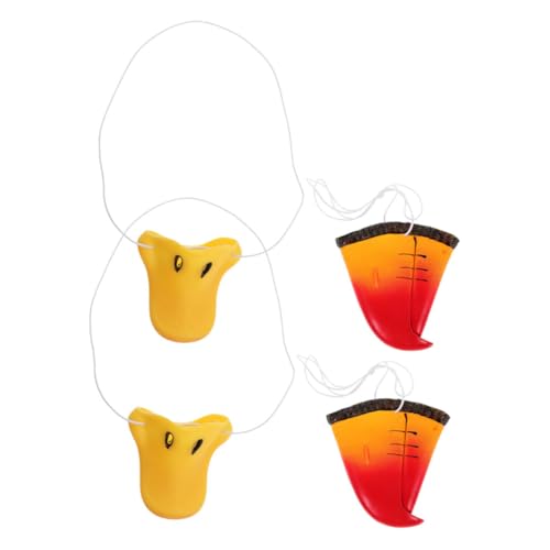 Abaodam 4stücke Enten Und Papageienmasken Für Kostümpartys Lustige Tiernasen Für Karneval Und Halloween Realistische Verkleidungsaccessoires Bunten Farben von Abaodam