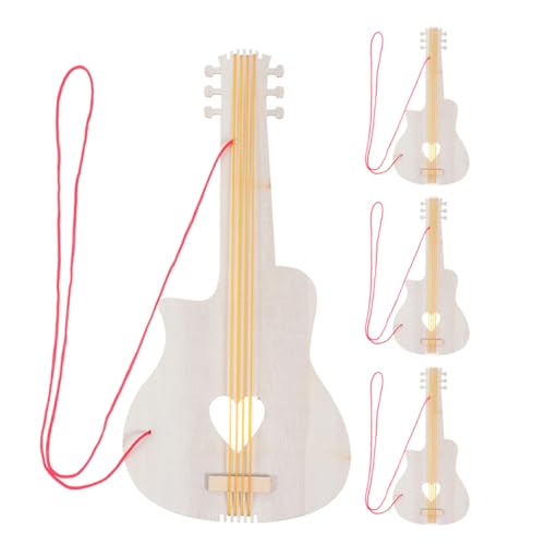 Abaodam Gitarren-Party-Dekoration – Kindergitarre – Handgefertigte Gitarre Aus Holz – Musikpädagogisches Spielzeug Für Kinder von Abaodam