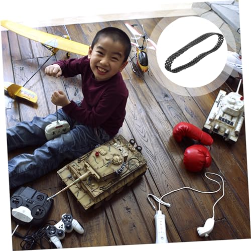 Abaodam 4 Stück Gummiraupenketten für Ferngesteuerte Panzer Teiliges Langlebig rutschfest Stabil für DIY Roboter und Modellspielzeug Leicht Kompakt Verbessert Balance und Spielspaß von Abaodam