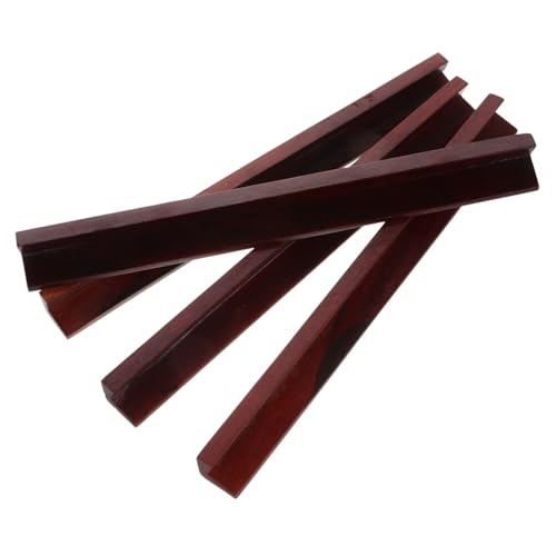 Abaodam 4 Stück Holz Mahjong Fliesenhalter mit Rillen Tragbarer Domino Ständer Leichtes Langlebiges Mini spielzubehör für Sichere Fliesenbewegung für Mahjong Fans und Reisen von Abaodam