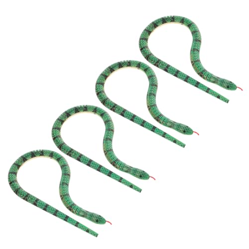 Abaodam 4 Stück Holzschlangen Unbemalte Flexible Schlangenmodelle für Halloween Dekorationen Vielseitig Einsetzbar für Streiche Theaterrequisiten und Heimdeko Abaodam 4 Stück Holzschlangen Unbemalte Flexible Schlangenmodelle für Halloween Dekorationen Vielseitig Einsetzbar für Streiche Theaterrequisiten und Heimdeko von Abaodam