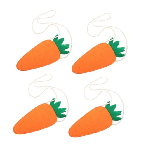 Abaodam 4 Stück Karottenbrötchen Kleinkindtaschen Für Mädchen Schultasche Für Zubehör Karotten Geldbörse Kleine Tüten Karotten Hasentasche Mädchen Karotten Orange Vlies Abaodam 4 Stück Karottenbrötchen Kleinkindtaschen Für Mädchen Schultasche Für Zubehör Karotten Geldbörse Kleine Tüten Karotten Hasentasche Mädchen Karotten Orange Vlies von Abaodam