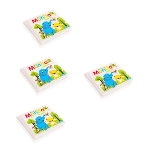 Abaodam 4 Stück Kinder Bade Buch Spielzeug Für Kinder Spanisches Schwimmendes Buch Spielset Für Kinder Wasserbuch Für Die Badezeit Kidcraft-spielset Stoffbuch EIN Bad Nehmen Eva von Abaodam