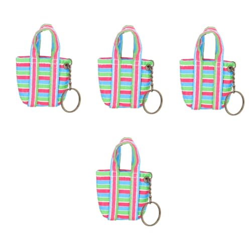 Abaodam 4 Stück Kinder Miniaturmodell Landschaftsbau-Miniatur-Einkaufstasche Handtaschen Modelle Mini-Einkaufstasche für Kinder verschleißfeste Miniatur-Einkaufstasche Schreibtisch Zubehör von Abaodam