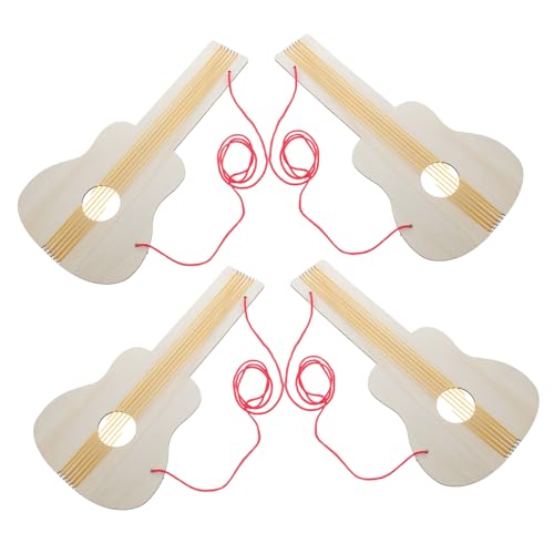 Abaodam Unfertige Gitarre Für Jungen Und Mädchen Bastelset Für Kleinkindergitarren Malset Für Jungen Und Mädchen Musikinstrument- von Abaodam
