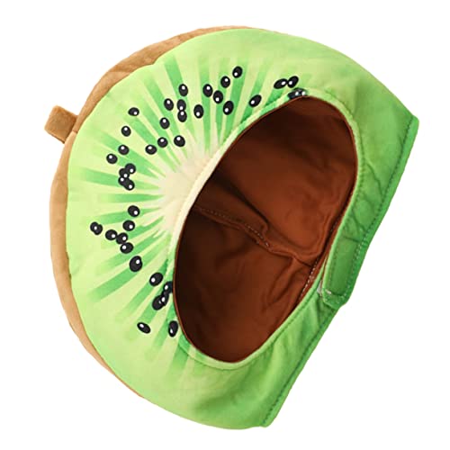 Abaodam 4 Stück Kiwi-kopfbedeckung Plüsch Kopfbedeckung Party-rollenspiel-mütze Kiwi-stirnband Kiwi-kostüm Dekorative Kopfbedeckung Früchte Kopfbedeckung Obst-cosplay-kappe Hawaii Hut von Abaodam