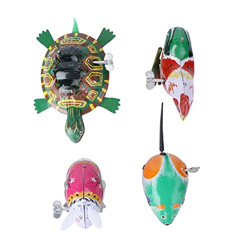 Abaodam 4 Stück Klassisches Blechspielzeug Aufziehbare Tierfiguren für Retro Wind Up für Kreative Spiele und Schlafzimmerdekoration Abaodam 4 Stück Klassisches Blechspielzeug Aufziehbare Tierfiguren für Retro Wind Up für Kreative Spiele und Schlafzimmerdekoration von Abaodam