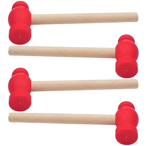 Abaodam 4 Stück Kleiner Holzhammer Mini- Kleiner Hammer Lustige Spielsachen Gefälschter Kinderhammer Hammerspielzeug Für Kinderhammer Holzhammer Hölzern von Abaodam