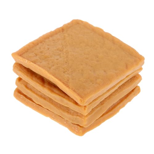 Abaodam 4 Stück Kreative Detaillierte Handwerkskunst Gefälschtes Tofu Modell Künstliches Tofu Modell Für Die Dekoration Zu Hause Und Im Geschäft Realistisches Tofu Lebensmittelmodell von Abaodam