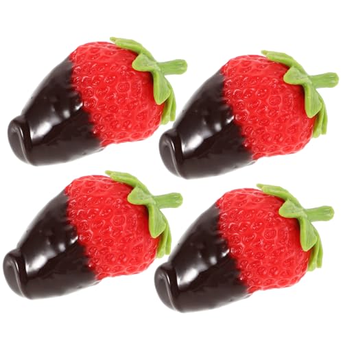 Abaodam 4 Stück Künstliche Obstdekoration Erdbeeren Erdbeeren Gefälschte Dessertdekorationen Realistische Gefälschte Lebensmittel Realistische Gefälschte Früchte Gefälschte Abaodam 4 Stück Künstliche Obstdekoration Erdbeeren Erdbeeren Gefälschte Dessertdekorationen Realistische Gefälschte Lebensmittel Realistische Gefälschte Früchte Gefälschte von Abaodam