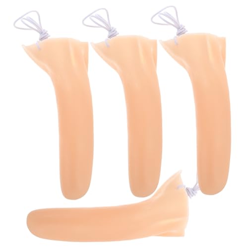 Abaodam 4 Stück Lange Nase Cosplay Zubehör für Halloween Leichte und Realistische Prothese für Erwachsene für Kostümpartys und Bühnenauftritte von Abaodam