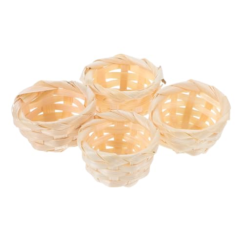 Abaodam 4 Stück Mini-Bambuskorb Küchenzubehör für Puppenstuben Kegelförmiger Blumenkorb Obstkörbe flechten Puppenhaus-Zeug Kleiner Korb aus Bambusgeflecht Light Brown Abaodam 4 Stück Mini-Bambuskorb Küchenzubehör für Puppenstuben Kegelförmiger Blumenkorb Obstkörbe flechten Puppenhaus-Zeug Kleiner Korb aus Bambusgeflecht Light Brown von Abaodam