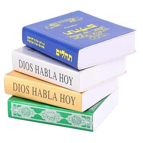 Abaodam 4 Stück Mini-Bibel-Buch-Ornament Heilige Bibel für Puppenhaus Spielsets für Kinder Spielzeuge Kinderspielzeug Buch für Puppenhaus Miniatur-Bibelspielzeug Buchen Zubehör Stechpalme Abaodam 4 Stück Mini-Bibel-Buch-Ornament Heilige Bibel für Puppenhaus Spielsets für Kinder Spielzeuge Kinderspielzeug Buch für Puppenhaus Miniatur-Bibelspielzeug Buchen Zubehör Stechpalme von Abaodam