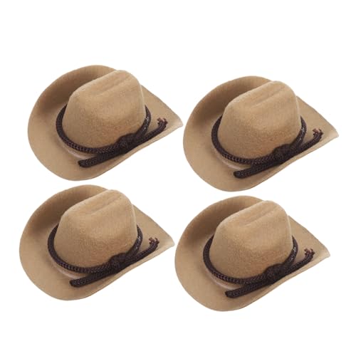 Abaodam 4 Stück Mini Cowboyhüte für Puppen Kleine Western-Party-Dekoration Leichte Miniatur-cowboyhüte als Festliche Puppenaccessoires Dekorative Western-minihüte Abaodam 4 Stück Mini Cowboyhüte für Puppen Kleine Western-Party-Dekoration Leichte Miniatur-cowboyhüte als Festliche Puppenaccessoires Dekorative Western-minihüte von Abaodam