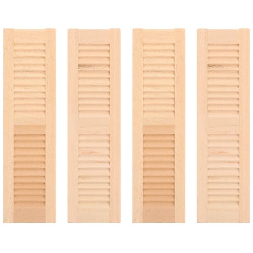 Abaodam 4 Stück Mini-Jalousien kleine Jalousien Spielspielzeug vorgeben Mini- Jalousien vorgeben kleines Miniaturjalousien für Puppenhäuser Mini-Holzjalousien hölzern Abaodam 4 Stück Mini-Jalousien kleine Jalousien Spielspielzeug vorgeben Mini- Jalousien vorgeben kleines Miniaturjalousien für Puppenhäuser Mini-Holzjalousien hölzern von Abaodam