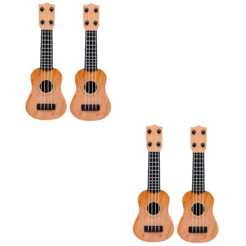 Abaodam 4 Stück Mini-Ukulele Spielzeug für Musikinstrumente für Kleinkinder Kleinkindspielzeug für Mädchen Kinderspielzeug Gitarre Spielzeug für Kleinkinder Kleinkind-Ukulele Junge Modell von Abaodam