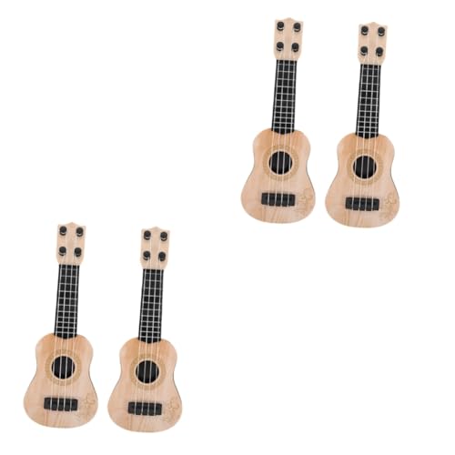 Abaodam 4 Stück Mini-Ukulele Ukulele-Modell Spielzeug für Mädchen Gitarre Spielzeuge Musikalisches Lernspielzeug für Kinder Spielzeug für Musikinstrumente Junge Saiteninstrument Kleinkind von Abaodam